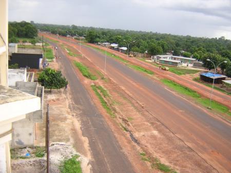 les routes en construction